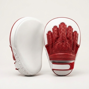 Custom Made Professional High Quality Boxing <b>Focus</b> Mitt Kicking <b>Pad</b> Target Paddle Taekwondo Zebra Sports FP-205 PU Leather - Product Image 4
