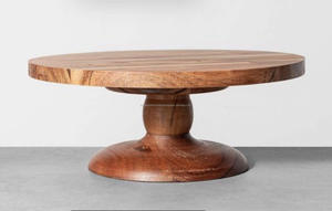 Fully Stone <b>Cake</b> Stand With Single <b>Tier</b> Colored Finishing & Design Wood with Natural <b>Cake</b> Tools With Multiple Size - Product Image 2