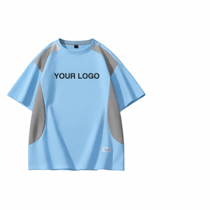 Camiseta de Manga Corta Oversize para Hombre, 100% Algodón Tejido, Unisex, con Logotipo Personalizado, Impresión Digital, OEM, Venta al Por Mayor - Product Image 4