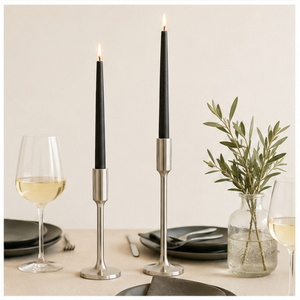 Aluminum Taper Candle Holder Set Luxury <b>Silver</b> Metal <b>Candlestick</b> Stand for Wedding Table Centerpiece Christmas Party Home Decor - Product Image 2