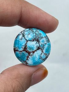 Piedra Preciosa Suelta de Howlite Turquesa de Forma Redondeada, Hermosa Piedra de 19.24 Quilates de la Mejor Calidad para la Fabricación de Joyas - Product Image 2