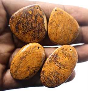 Pierres précieuses naturelles de jaspe Mariyam, cabochons lisses de formes variées pour la fabrication de bijoux, pierres et gemmes aux prix les plus bas, vente en gros - Product Image 5
