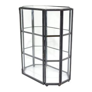 Decorative Luxury Jewelry Box <b>with</b> <b>Crystal</b> Clear Glass and Strong Metal Border for Premium Presentation - Product Image 5