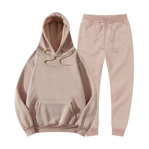 Best Design Pullover <b>Tracksuits</b> Customization Logo 100% Cotton Fleece Blank <b>Plain</b> Clothing Manufacture Pullover <b>Tracksuit</b> - Product Image 1