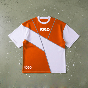 เสื้อยืดปักลายแบบ OEM สไตล์วินเทจ ประดับด้วยคริสตัล พิมพ์ลายด้วยเทคนิค DTG ล้างสีแบบ Acid Wash ให้ดูซีดจางแบบโดนแดด สำหรับผู้ชาย - Product Image 1