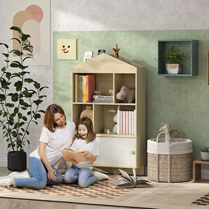 Scaffale giocattolo per bambini 4-Cubby per sala giochi per camera dei bambini da soggiorno libreria e giocattolo altri mobili per bambini - Product Image 2