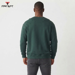 Sweat-shirt à col rond en coton sur mesure, design tendance 2026, fabriqué au Pakistan pour l'hiver - Product Image 2