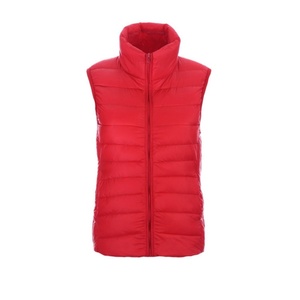 Chaleco acolchado negro para hombre, cuello alto, sin mangas, con cremallera, chaqueta de invierno, 100% poliéster - Product Image 2