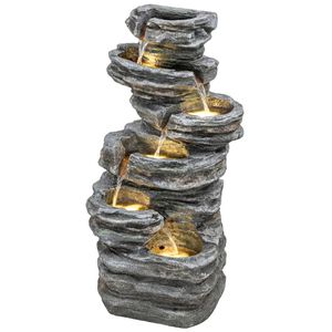 Fontana da Giardino Grigia Stile Cascata - Product Image 5