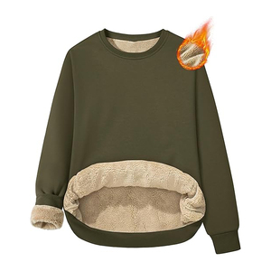 Sudadera Blanca con Cuello Redondo, Resistente al Viento, para Mujer, con Bordado Floral, Estampado Puff, Mezcla de Poliéster/Algodón, Tejido de Punto Oversize, para Verano - Product Image 1