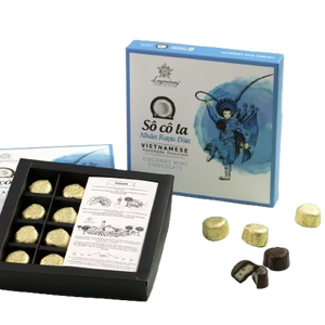 ช็อกโกแลตพรีเมียม ZOOM VIET NAM กล่อง 8 ชิ้น รสไวน์มะพร้าว ไวท์ช็อกโกแลต ผลิตในเวียดนาม เหมาะสำหรับเป็นของขวัญ - Product Image 1