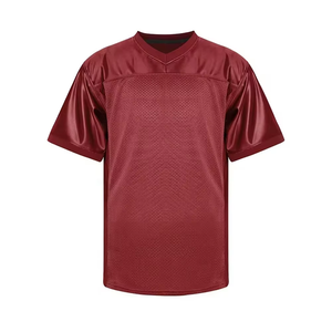 Uniformes de football américain pour hommes OEM, maillots personnalisés, logos et numéros imprimés numériquement, manches courtes, taille plus, col en V, équipes - Product Image 2