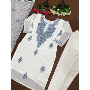 Conjunto de ropa de fiesta elegante para mujer Pent y Dupatta con trabajo de Cachemira para ocasiones especiales - Product Image 2