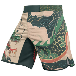 Men MMA Shorts Sublimation Printed <b>Dragon</b> Design Quick Dry 100 Polyester Regular Fit Adult Mixed Martial <b>Arts</b> Training Wear - Product Image 2