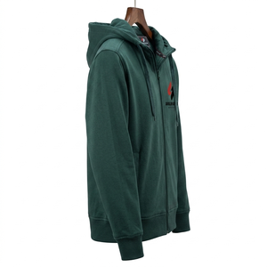 Sweat à capuche zippé en polaire pour homme, personnalisable, chaud, décontracté, vêtements de sport, fournisseur en gros, OEM, en vrac - Product Image 1