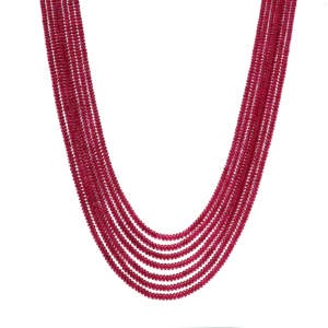 Lab Grown Ruby Round <b>Beads</b> <b>Red</b> Gemstone Strand Drilled Sizes 4 mm to 10 mm for Jewelry Making and Beading Work - Product Image 2