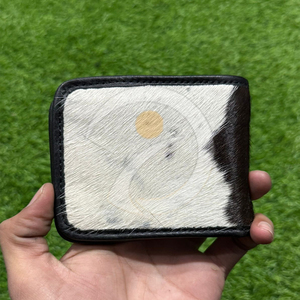 Portefeuille en cuir de vachette premium, fin, fait main, avec pochette à cartes, finition artisanale de qualité supérieure - Product Image 1