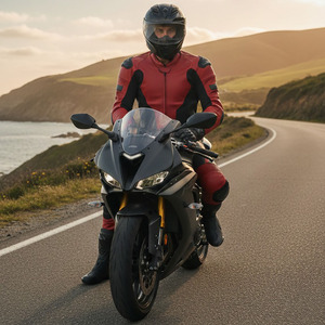 Traje de Motociclista para Hombre OEM de Alta Calidad, Chaquetas de Motocicleta de Cuero Genuino y Traje con Colores Personalizados - Product Image 6