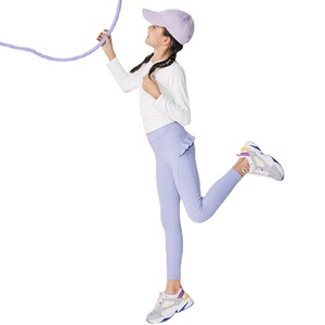 Leggings Deportivos Elásticos para Niñas al por Mayor – Pantalones de Yoga con Logotipo Personalizado, Pantalones Estilo Shark para Ballet, Danza y Entrenamiento - Product Image 4