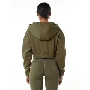 2024 Custom High Quality Streetwear Cropped Acid Wash Vintage Look Flared Sweatpants and Hoodie Sets - Product Image 2