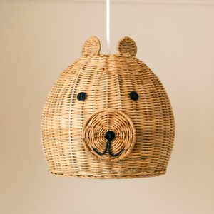 Lampes suspendues écologiques en rotin pour chambres de bébé, abat-jour de différents designs - Product Image 3