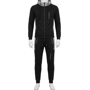 Survêtement coupe-vent réfléchissant 2-en-1 personnalisé pour l'hiver, respirant, léger, en polyester, avec capuche et fermeture éclair, pour homme - Product Image 3