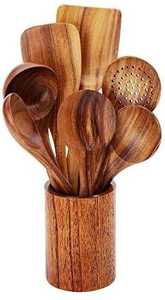 “Long Handle Japanese Wooden Spoons – Custom Logo Kitchen Utensils for Serving, Mixing, Baking & Cooking - Product Image 2