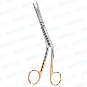 Ciseaux à septum nasal manuels HEYMAN de 18cm avec lame en acier inoxydable et base d'instrument chirurgical en carbure de tungstène TC - Product Image 4