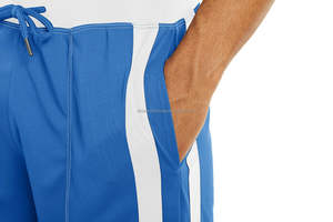 Custom Applique Embroidery French Terry Gym <b>Shorts</b> Mid Waist <b>Zip</b> Cargo Joggers with Mesh for Fitness Athletic Workout - Product Image 4