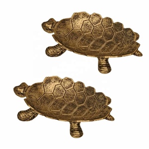 Plateau à bijoux ovale en laiton à pattes, support à bagues en métal, plat à bibelots décoratif sur pieds, organisateur pour coiffeuse - Vente chaude - Product Image 4