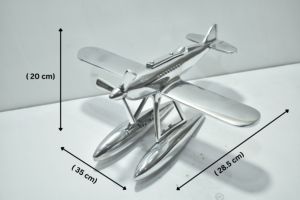 โมเดลเครื่องบินน้ำโลหะหรูหราทำมือ สำหรับตกแต่งบ้าน โต๊ะทำงาน และสะสมของผู้ที่ชื่นชอบการบิน - Product Image 5