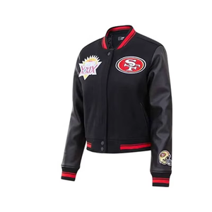 Custom Chenille Embroidery Front Reversible Windproof Breathable Premium Quality Winter Men's Varsity Jackets - Product Image 3