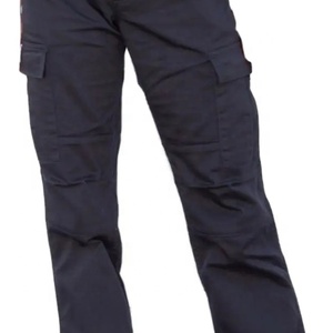 Suprex Enterprises Men's <b>Black</b> Red Workwear <b>Pants</b> Multiple Pockets Quick Dry Breathable Corduroy Lightweight Winter Style - Product Image 3