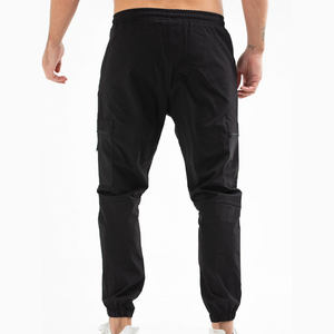 2026 High Quality <b>Men's</b> Black <b>Cargo</b> Sweatpants High Elastic Waist Drawstring <b>Joggers</b> Multiple Pockets <b>Men's</b> Casual Wear <b>Joggers</b> - Product Image 2