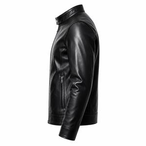 Veste d'hiver matelassée en cuir véritable pour homme de qualité supérieure - Coupe-vent, imperméable, confortable, douce, moderne, décontractée, vêtement d'extérieur de luxe - Product Image 3