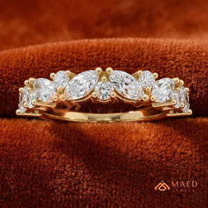 18K Gold Plated Moissanite Diamond <b>Ring</b> Diamond Wedding Band Fine Jewelry <b>Women</b> USA Luxury Bridal Anniversary Gift <b>Set</b> - Product Image 2