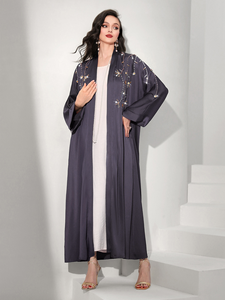 Abaya Dubaï 2026 en gros, abayas modestes pour femmes, abaya simple, robe abaya, abaya de luxe brodée, abaya en gros, logo personnalisé - Product Image 1