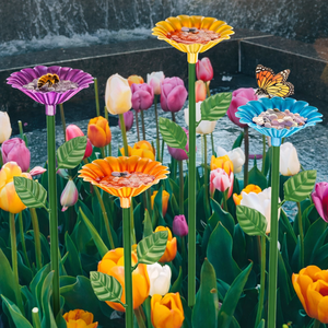 4 pièces Abreuvoir pour abeilles en <span class=keywords><strong>fonte</strong></span> en forme de fleur, Station d'arrosage décorative extérieure pour <span class=keywords><strong>jardin</strong></span> et pelouse, Décoration de <span class=keywords><strong>jardin</strong></span>, OEM - Product Image 6
