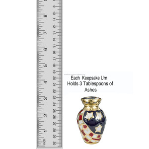 Bandiera americana in ottone ricordo elegante Design commemorativo per omaggio d'onore belle ceneri adulte ricordo per i propri cari bambino - Product Image 4