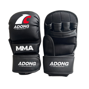 Guantes de MMA de Cuero AIDONG con Logotipo Personalizado para Entrenamiento, Sparring, Saco de Boxeo, Guantes de UFC - Product Image 1