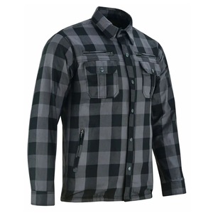 Chemise en flanelle à carreaux en coton pour homme, coupe ample, grande taille, manches longues, printemps-automne - Product Image 1