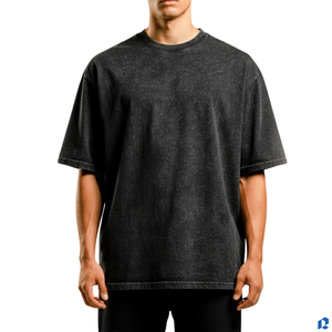 เสื้อยืดโอเวอร์ไซส์ผู้ชาย ผ้าซักแล้ว 220 GSM ผ้าฝ้าย 100% พรีเมียม หนานุ่ม เป็นมิตรกับสิ่งแวดล้อม ระบายอากาศได้ดี สตรีทแวร์ ผลิตจากโรงงาน - Product Image 2