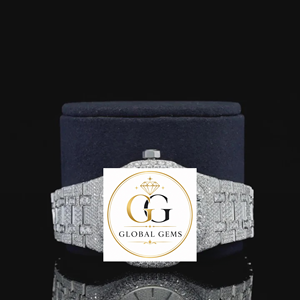 Reloj de Lujo con Diamantes Moissanite y Baño de Oro, Estilo Hip Hop, Excelente Calidad, Disponible para Venta al Por Mayor - Product Image 1