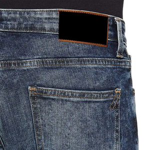 Jean déchiré slim taille haute pour homme OEM avec design décontracté aux hanches, denim vintage effet déchiré et superposé avec trous décoratifs - Product Image 6
