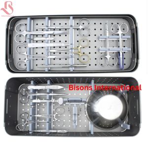 ชุดอุปกรณ์ผ่าตัดตาแบบขายส่ง ชุดเครื่องมือผ่าตัดตาครบชุด ทำจากสแตนเลส ใช้ซ้ำได้ - Product Image 1