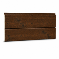 Panneau mural décoratif en métal sculpté imitation bois de 16 mm, isolé en mousse PU, pour revêtement extérieur des hôtels et des villas