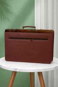 Sac à main pour ordinateur portable en cuir véritable de vachette de qualité supérieure, sacoche vintage pour affaires, sac messager, sac à main LPBH-0020 - Product Image 3