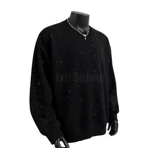 Sudadera de Forro Polar con Pedrería para Hombre, Diseño Clásico, Informal, Ecológica, Transpirable, de Invierno, de Manga Larga, Ajuste Cómodo - Product Image 3
