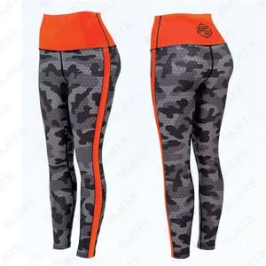 กางเกงโยคะเอวยางยืดกางเกงโยคะมีสายรัดเอวยืดหยุ่นวัสดุสแปนเด็กซ์/ ไนลอนสวมใส่สบายสุดๆมีความยืดหยุ่นสูง - Product Image 5