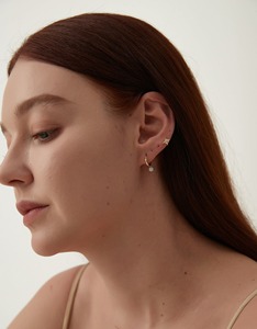 Pendientes de Estrella con Diamante Cultivado en Laboratorio, Oro Sólido de 14K, Certificado IGI, Joyería Minimalista Brillante para Mujer, Regalo para Fiesta - Product Image 6